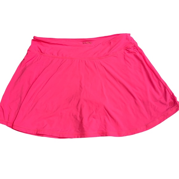 LILLY PULITZER SIZE MEDIUM LUXLETIC AILA SKORT PINK Pickleball Tennis Workout - Picture 1 of 7